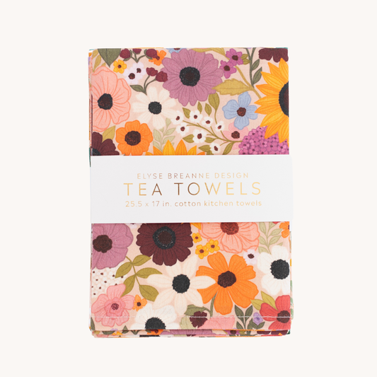 Rainbow Garden Tea Towels