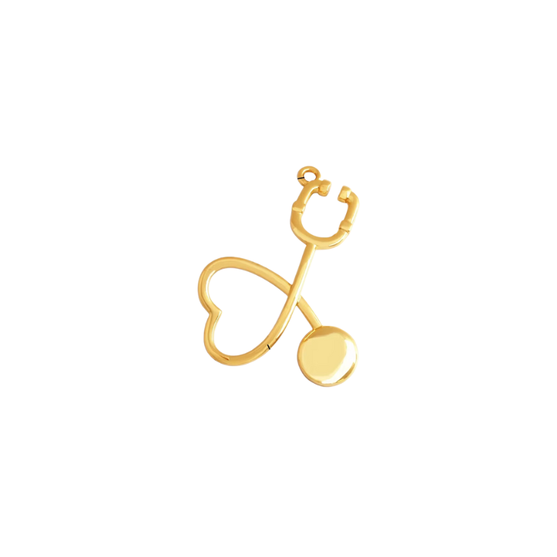 Heart Stethoscope Charm