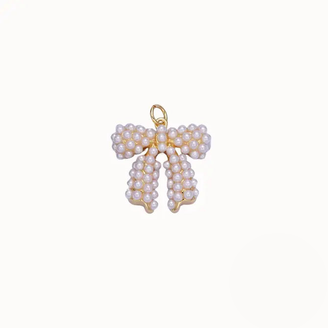 Pearl Bow Charm