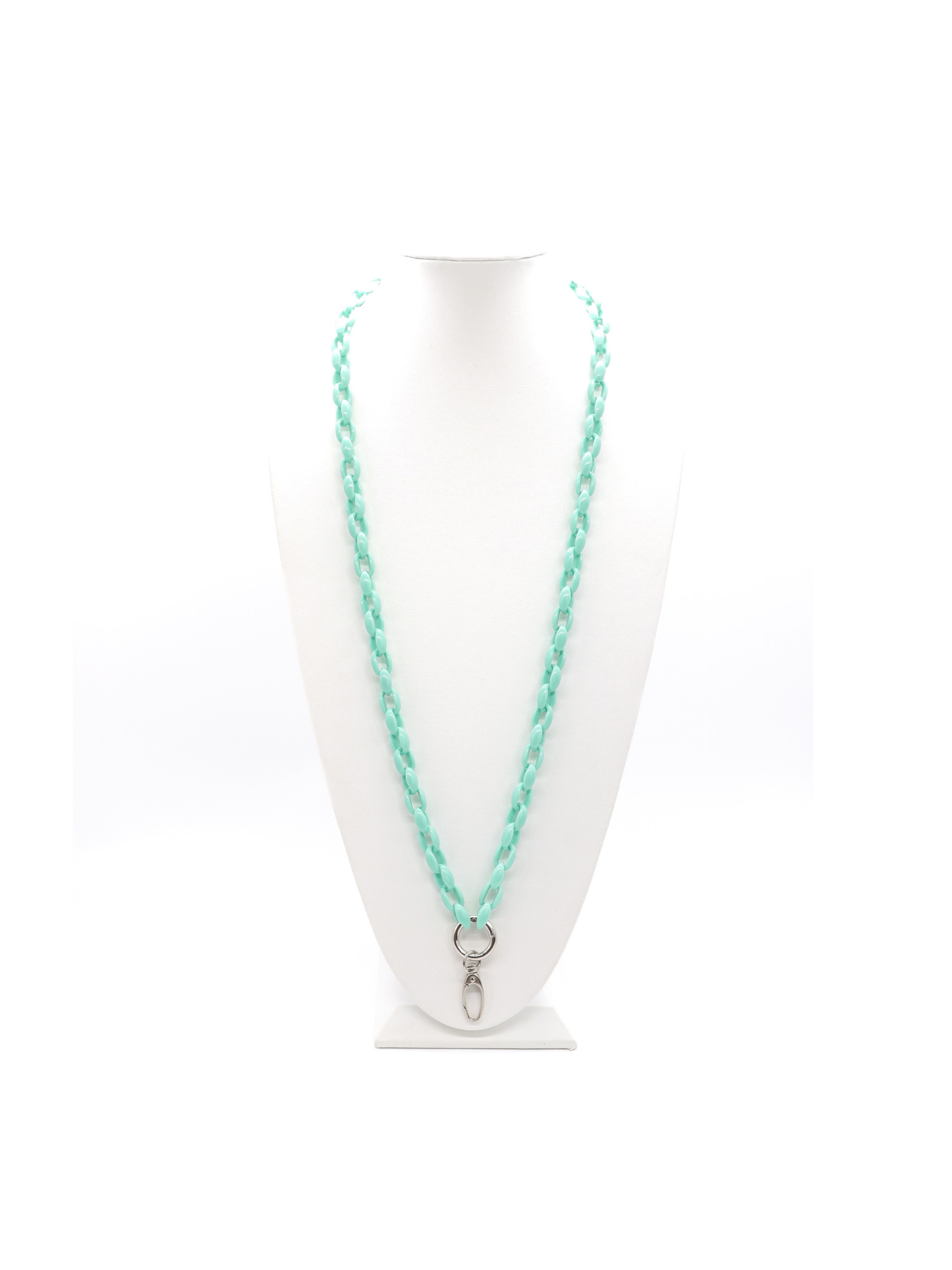 Pastel Green Lanyard Charm Necklace