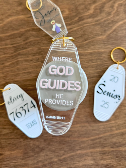 God Guides Keychain