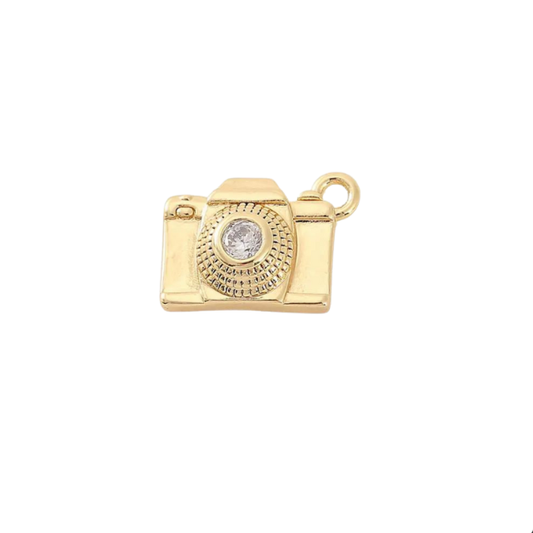 Gold Camera Charm